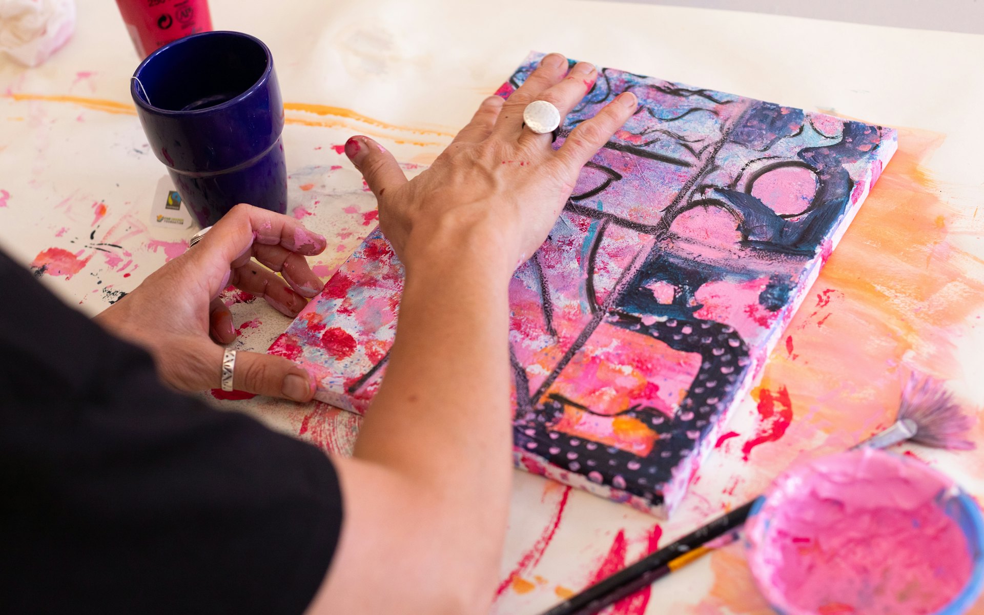 250506 Abstract schilderen 09 Nicky Caspers Boeren