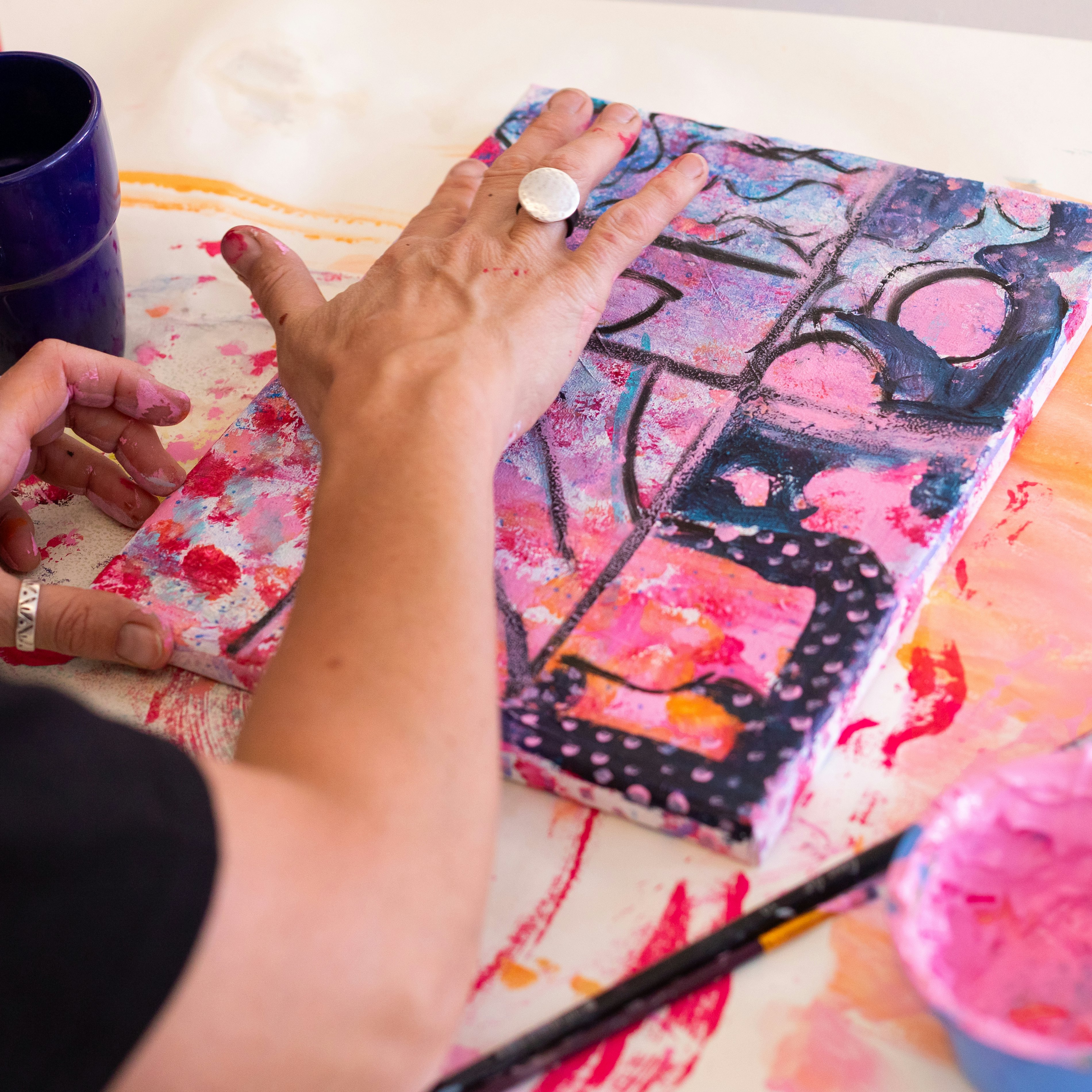 250506 Abstract schilderen 09 Nicky Caspers Boeren