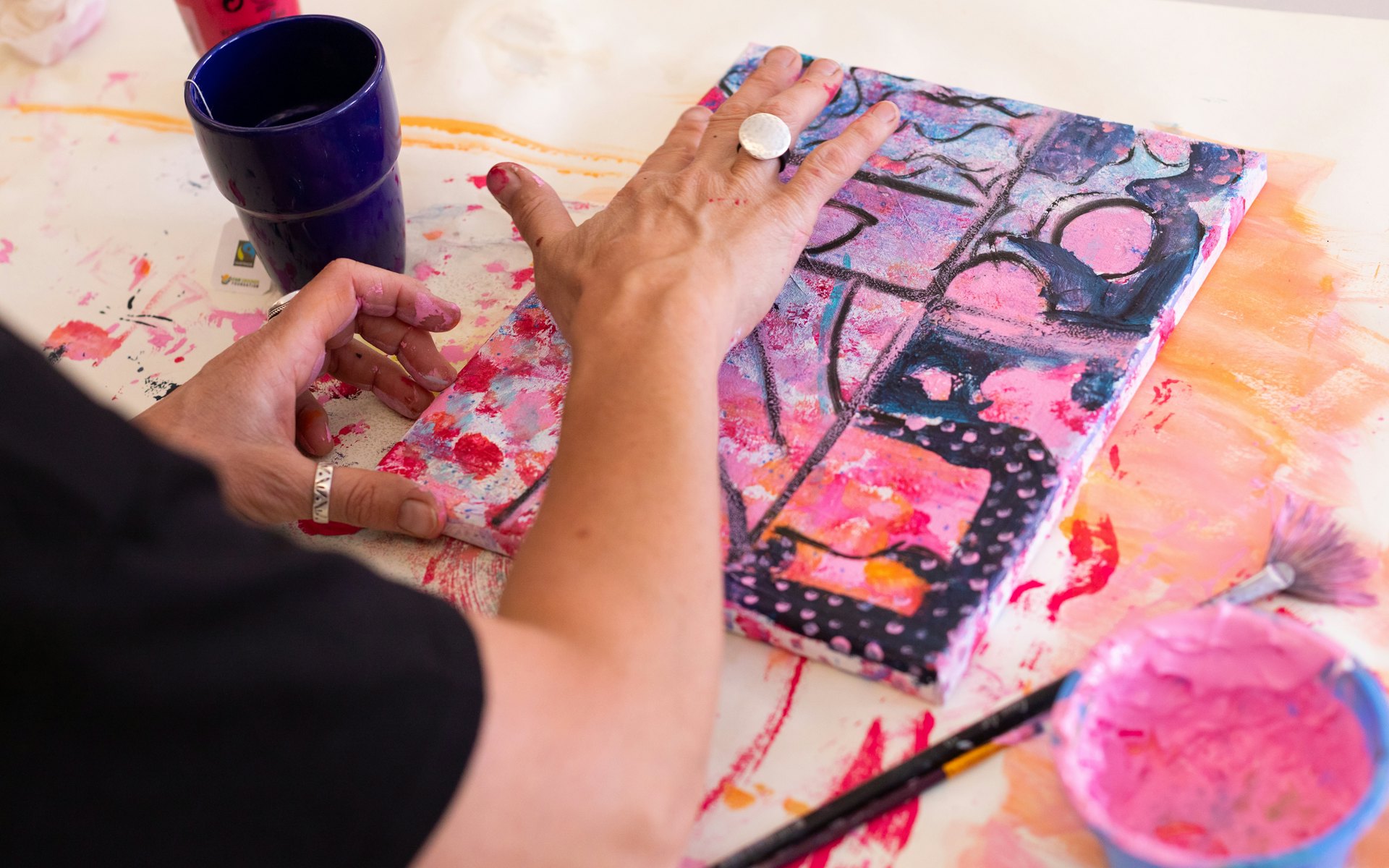 WEB 250506 Abstract schilderen 09 Nicky Caspers Boeren