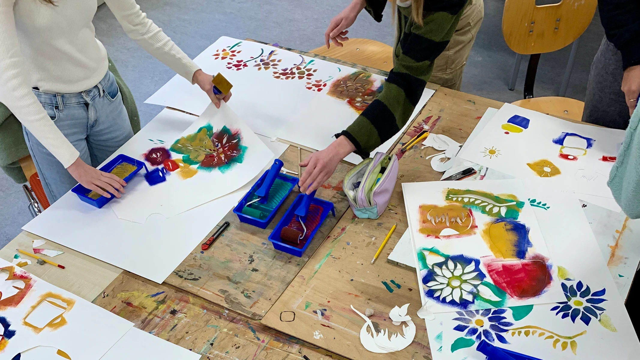 250217 Stencil art workshop 03 Onbekend